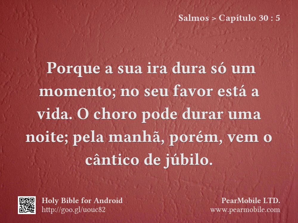 Salmos, Capítulo 30:5